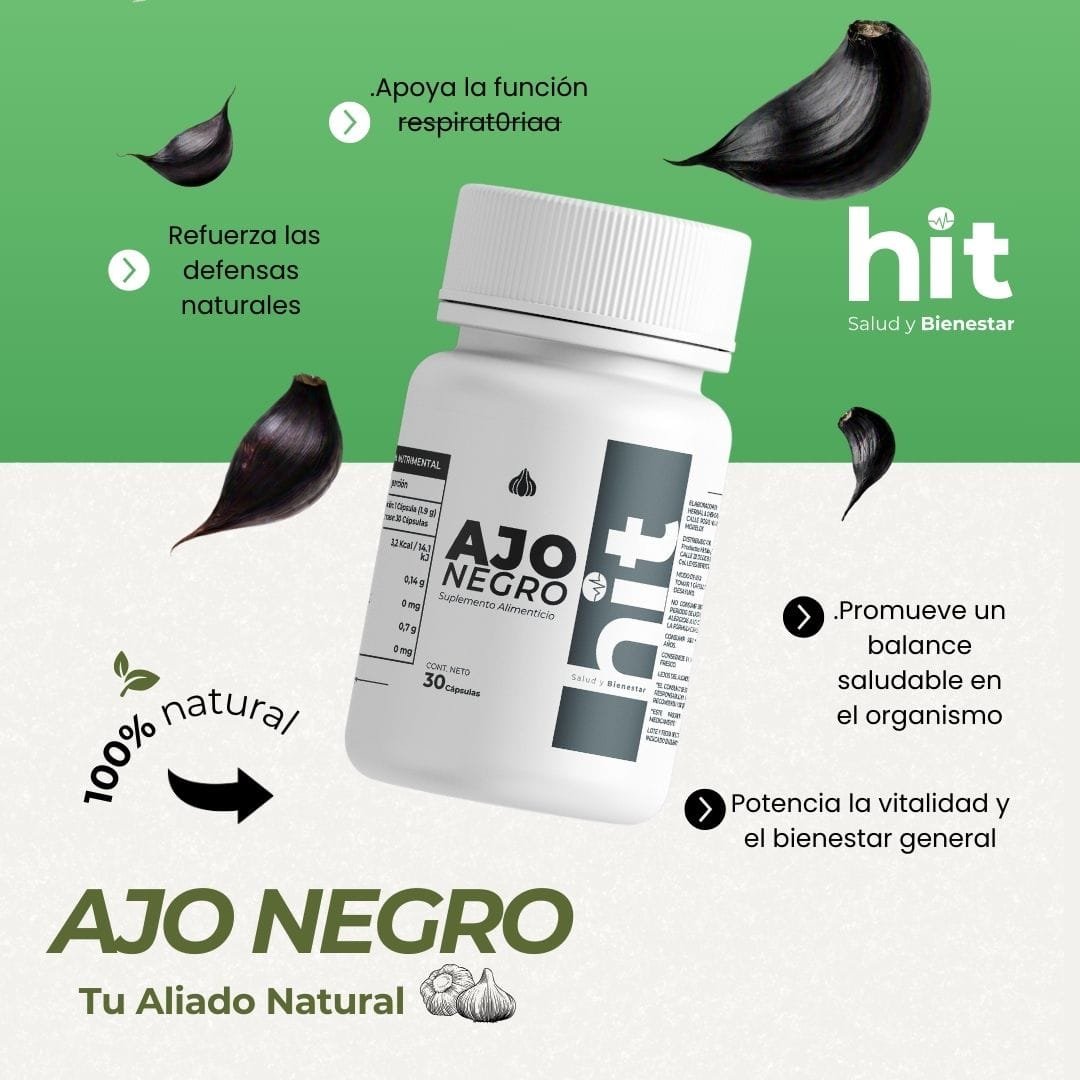 Ajo negro 30 Capsulas hit 5 pzas - Image 12