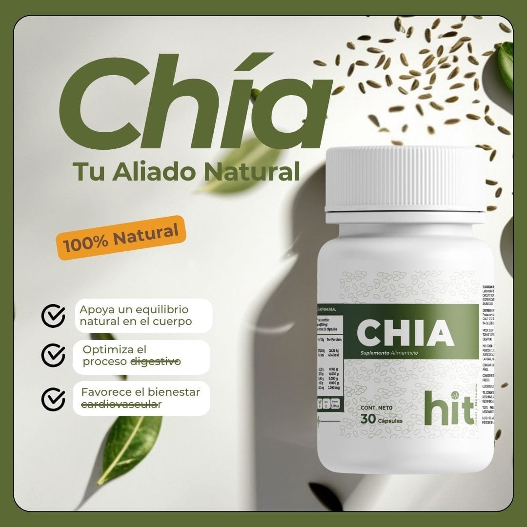Chia 30 Capsulas hit 5 pzas - Image 9