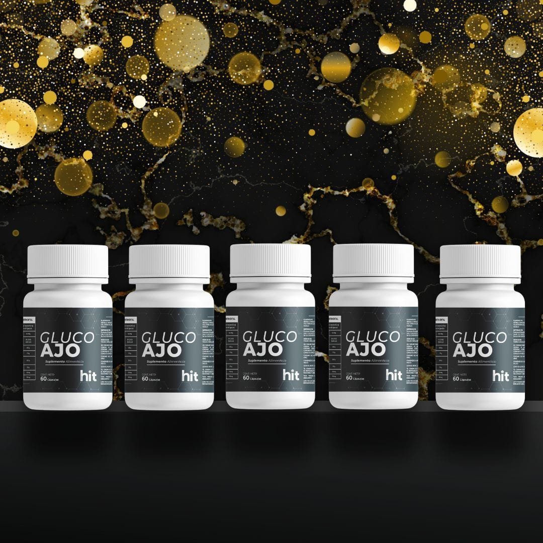 Gluco ajo 60 Capsulas hit. colageno hidrolizado 5 pzas