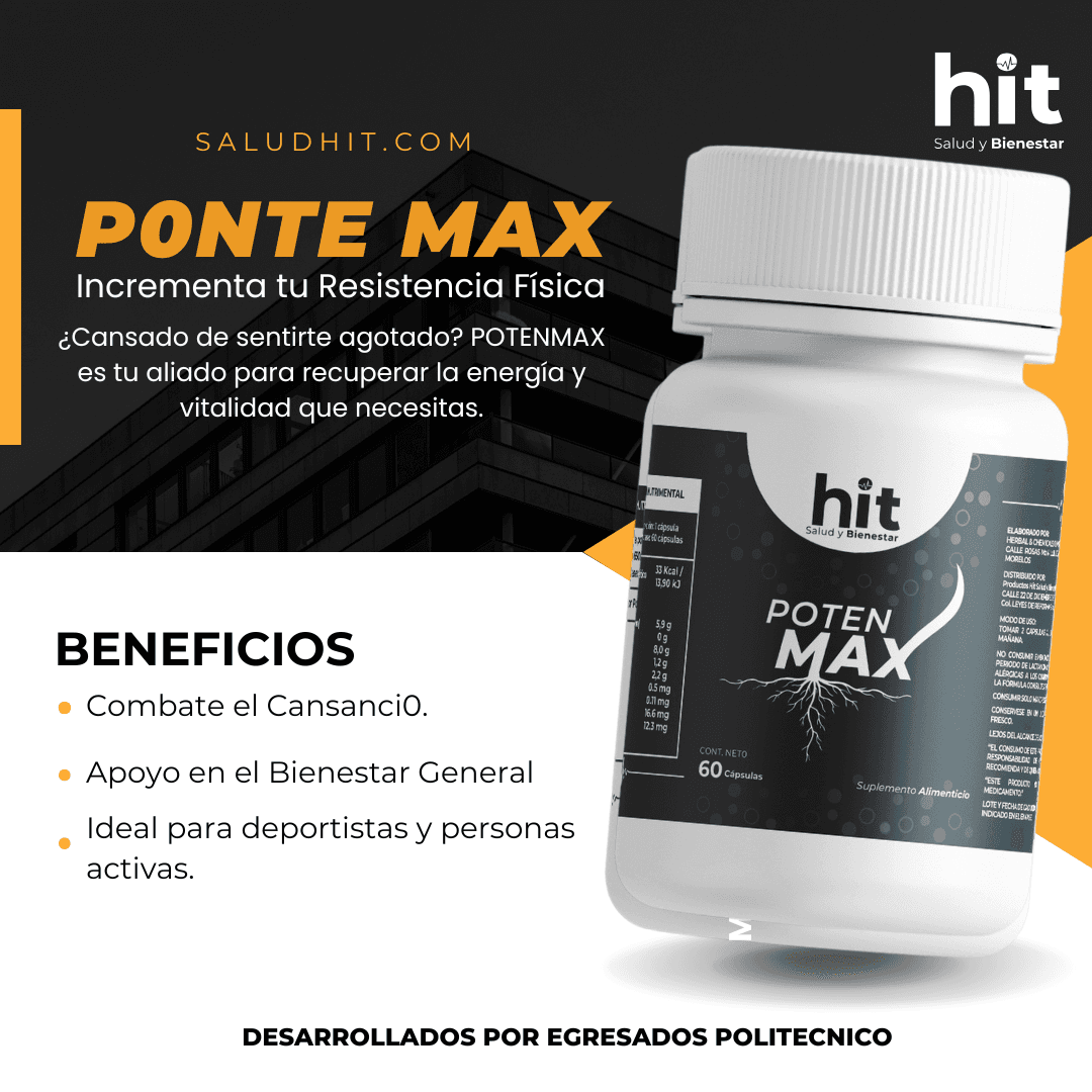 Poten max-maca 60 Capsulas hit - Image 10