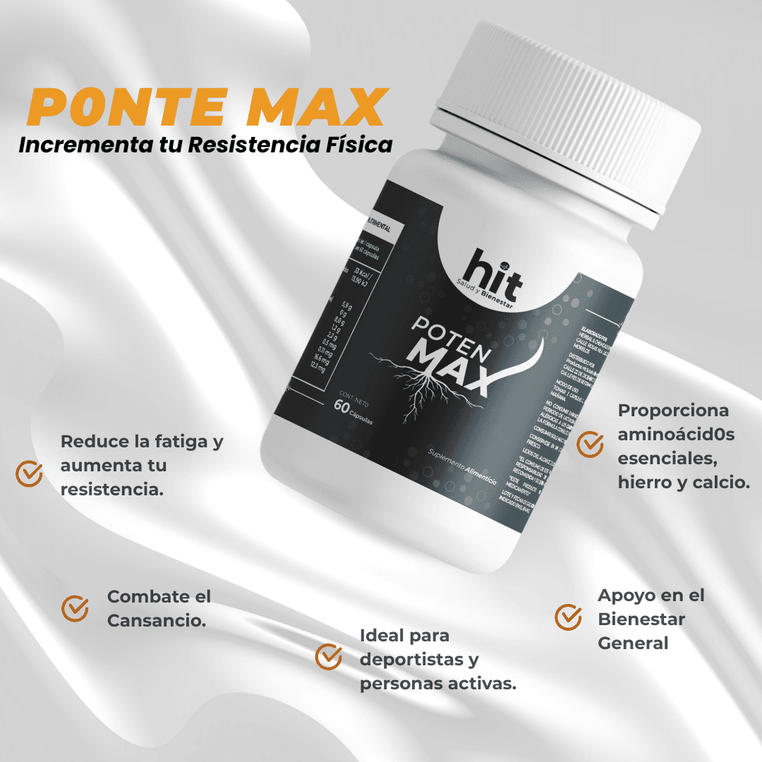 Poten max-maca 60 Capsulas hit - Image 8