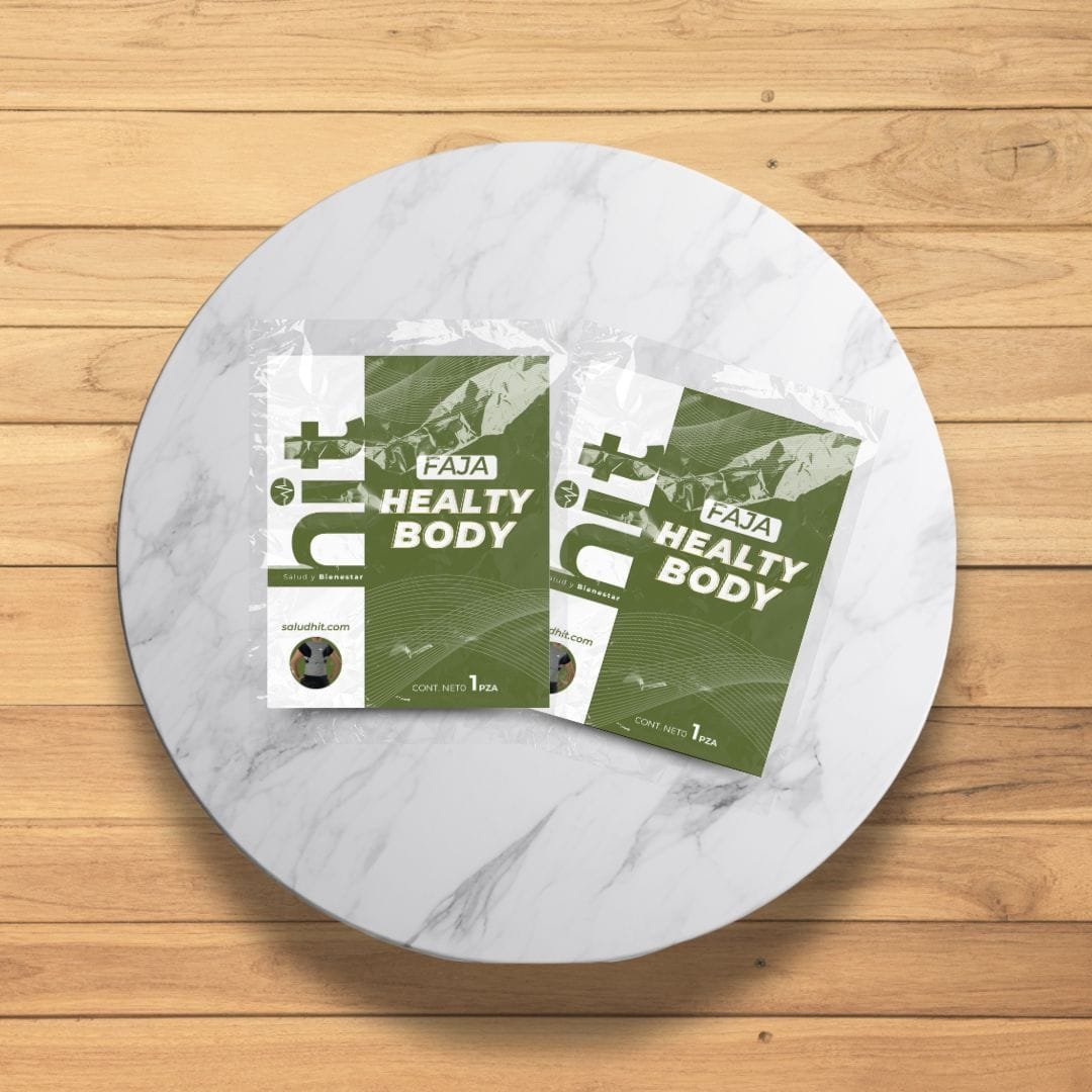 Faja Healthy Body® HIT 82 g con Discos Cerámicos | Soporte Corporal Ergonómico y Transpirable | Diseño Ajustable para Uso Diario | Unisex 2pz