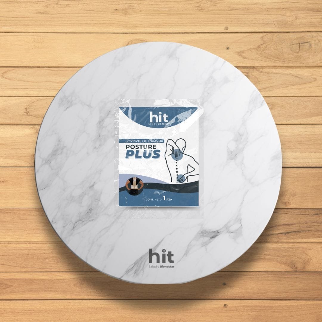 Soporte de Espalda POSTURE PLUS® con Discos Cerámicos de Turmalina | Corrector de Postura Ergonómico | Faja Postural Ajustable y Transpirable | Uso Diario