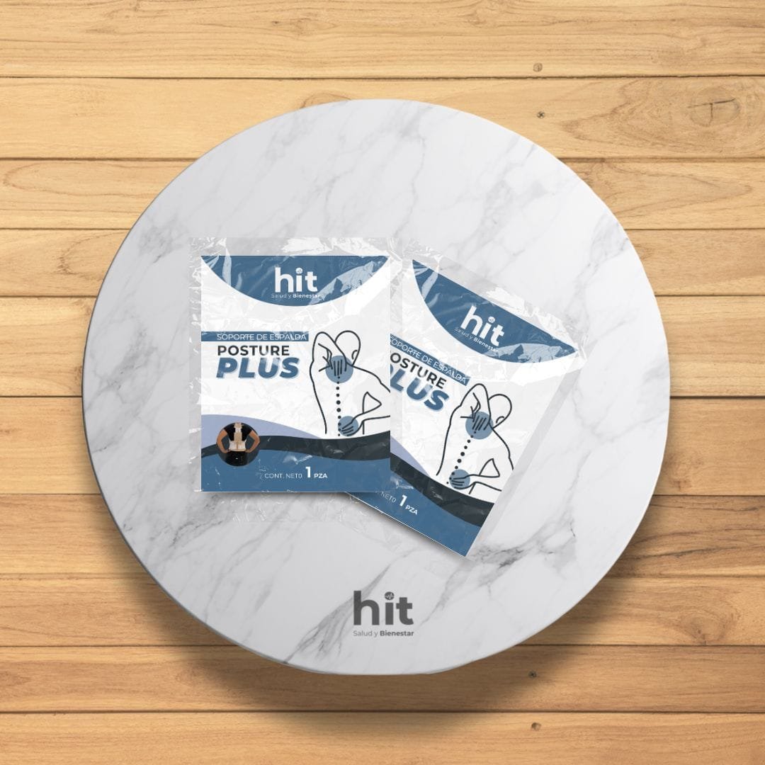 Soporte de Espalda POSTURE PLUS® con Discos Cerámicos de Turmalina | Corrector de Postura Ergonómico | Faja Postural Ajustable y Transpirable | Uso Diario 2 pz