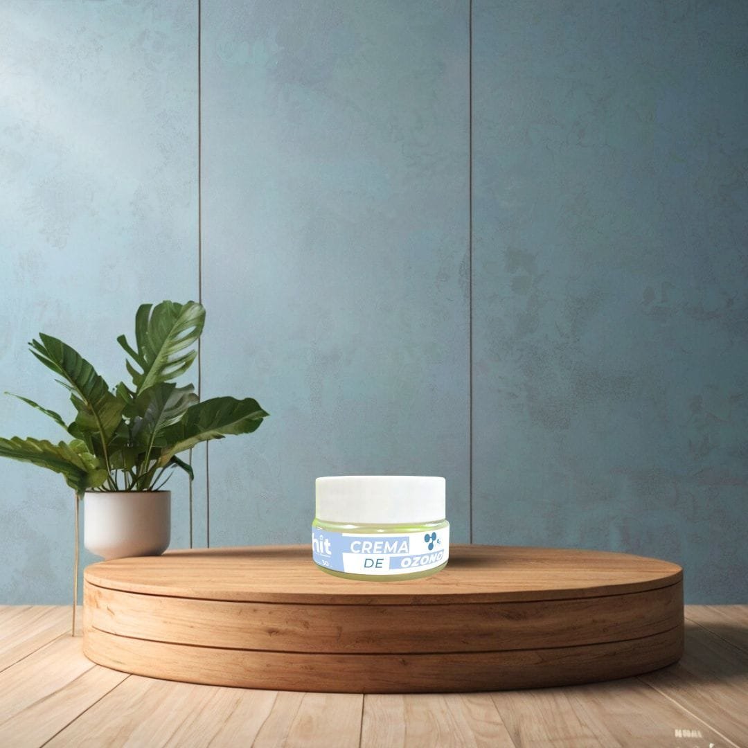 Crema de Ozono HIT® 30 ml | Crema Cosmética con Aceite de Olivo Extra Virgen Ozonizado | Cuidado y Confort para la Piel | Uso Tópico- 1 pz