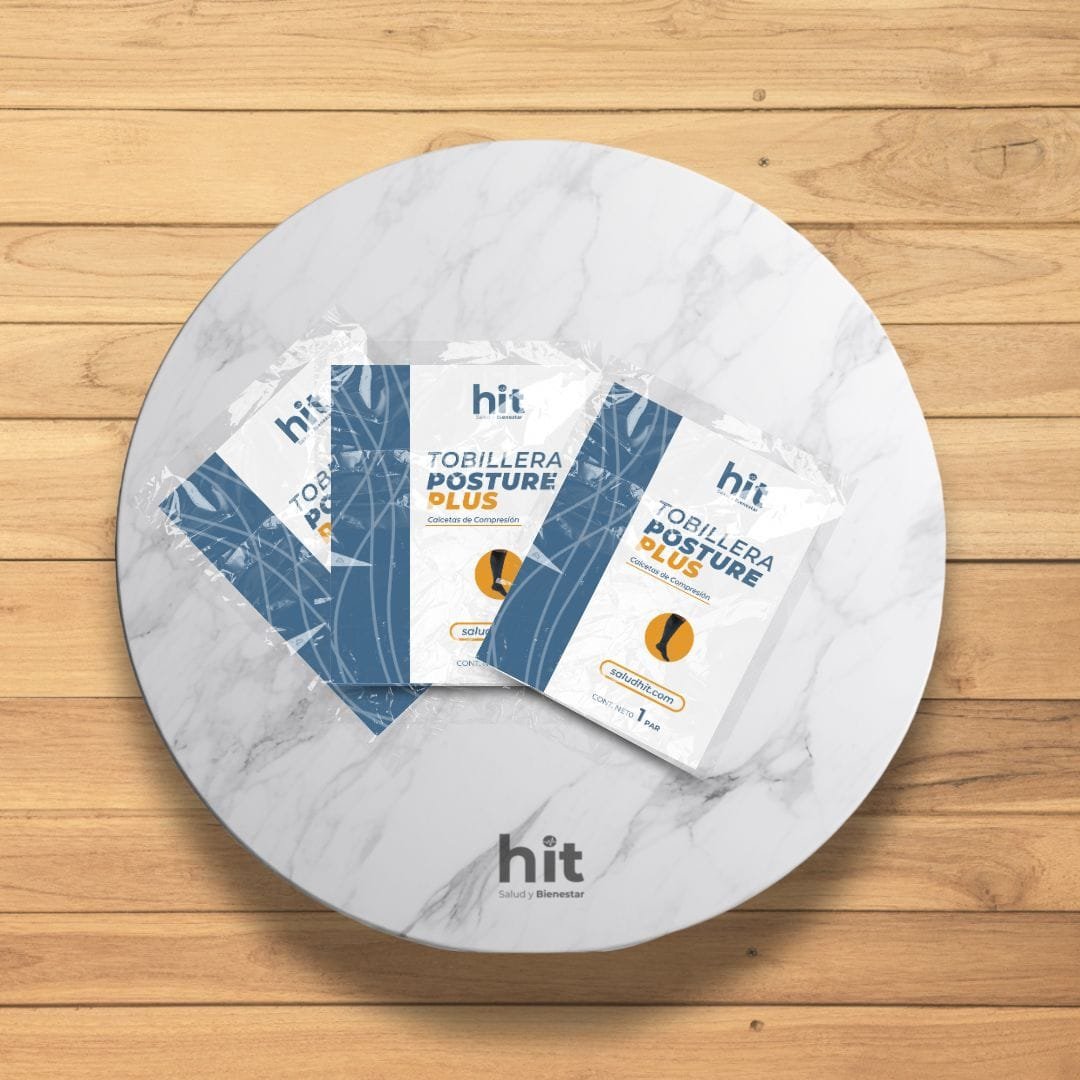Tobillera POSTURE PLUS® HIT 27 g con Cristales de Turmalina | Soporte de Tobillo Elástico y Transpirable | Ajuste Cómodo para Uso Diario | Unisex - 3 pzs