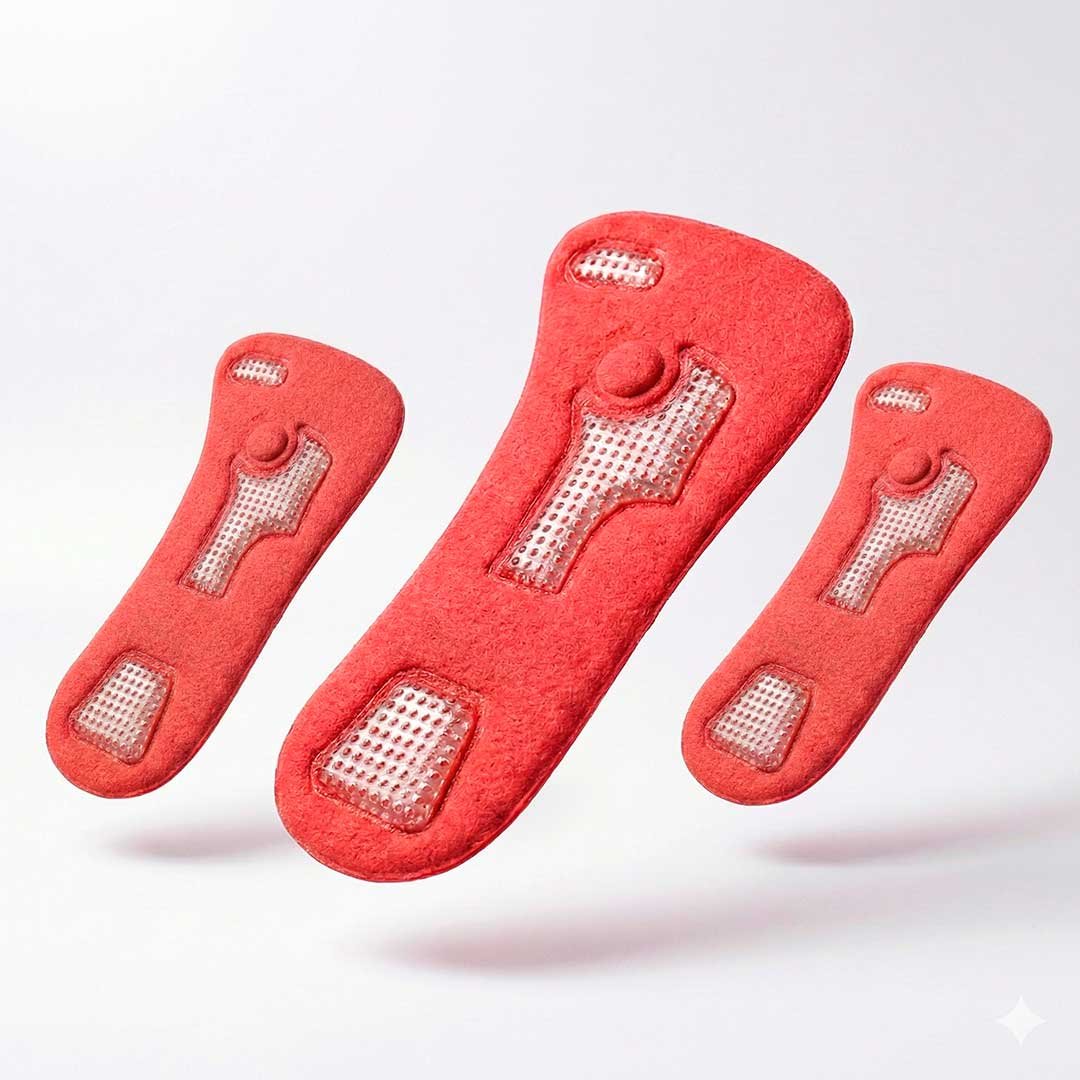 Plantillas para Pies VARICO CERAMIX® HIT 38 g | Plantillas de Confort con Disco Cerámico y Superficie Texturizada | Uso Diario | Unisex  3 piezas