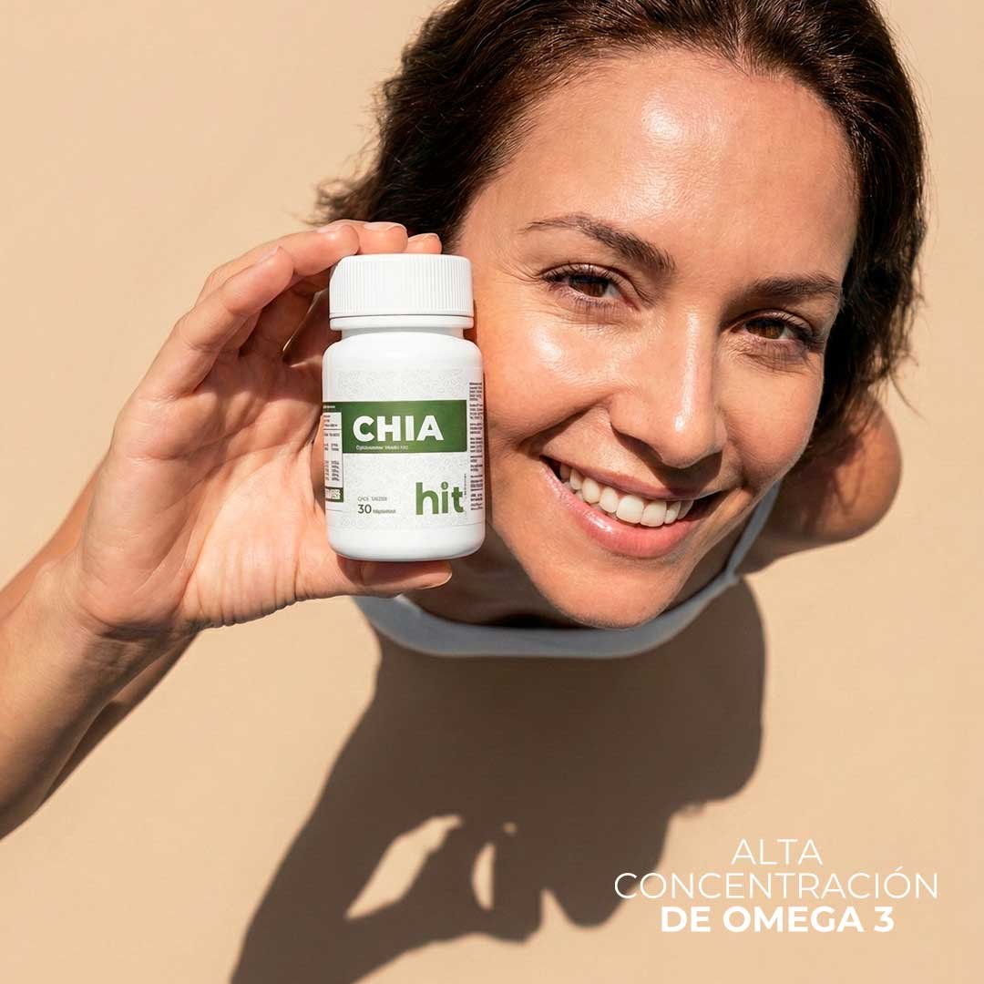 HIT® Chía en Cápsulas 30 pzs | Cápsulas de Aceite de Chía de Origen Natural | Suplemento Alimenticio | Uso Adulto - Image 4