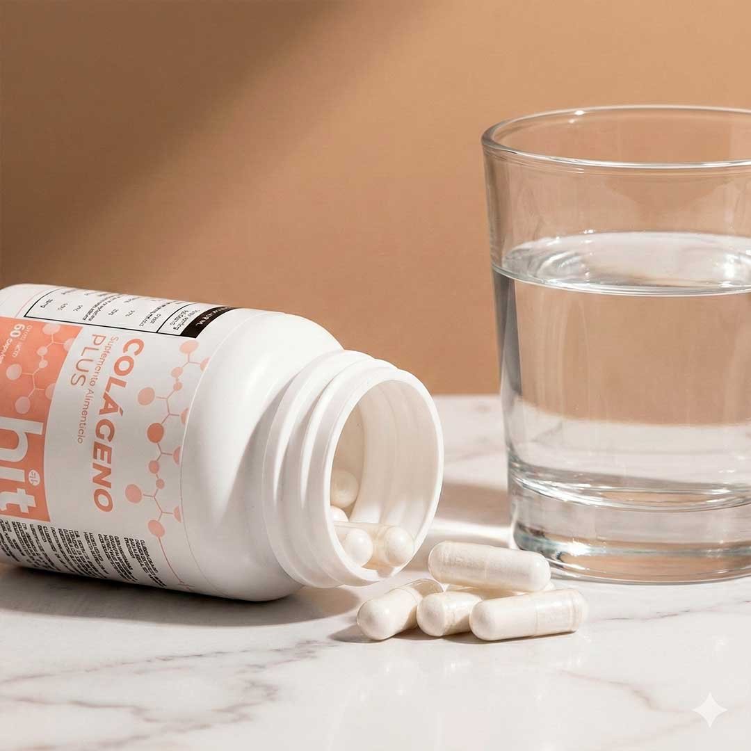 HIT® Colágeno Plus® en Cápsulas 60 pzs | Suplemento Alimenticio con Colágeno Hidrolizado | Fórmula de Origen Natural | Uso Adulto - Image 3