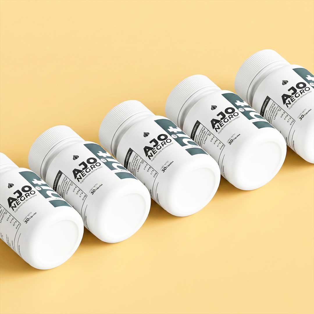 HIT Ajo Negro – Suplemento Alimenticio a Base de Ajo Negro | Apoyo al Bienestar General y Antioxidante | 30 Cápsulas por Caja | Pack de 5 Piezas