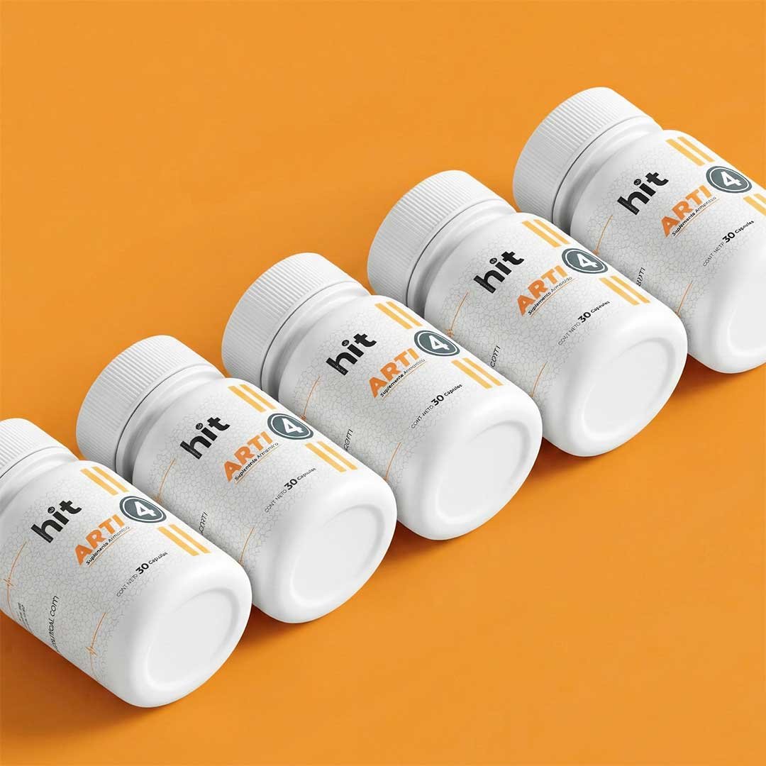 HIT Arti 4 – Suplemento Alimenticio para Apoyo Articular y Movilidad | 30 Cápsulas por Caja | Pack de 5 Piezas