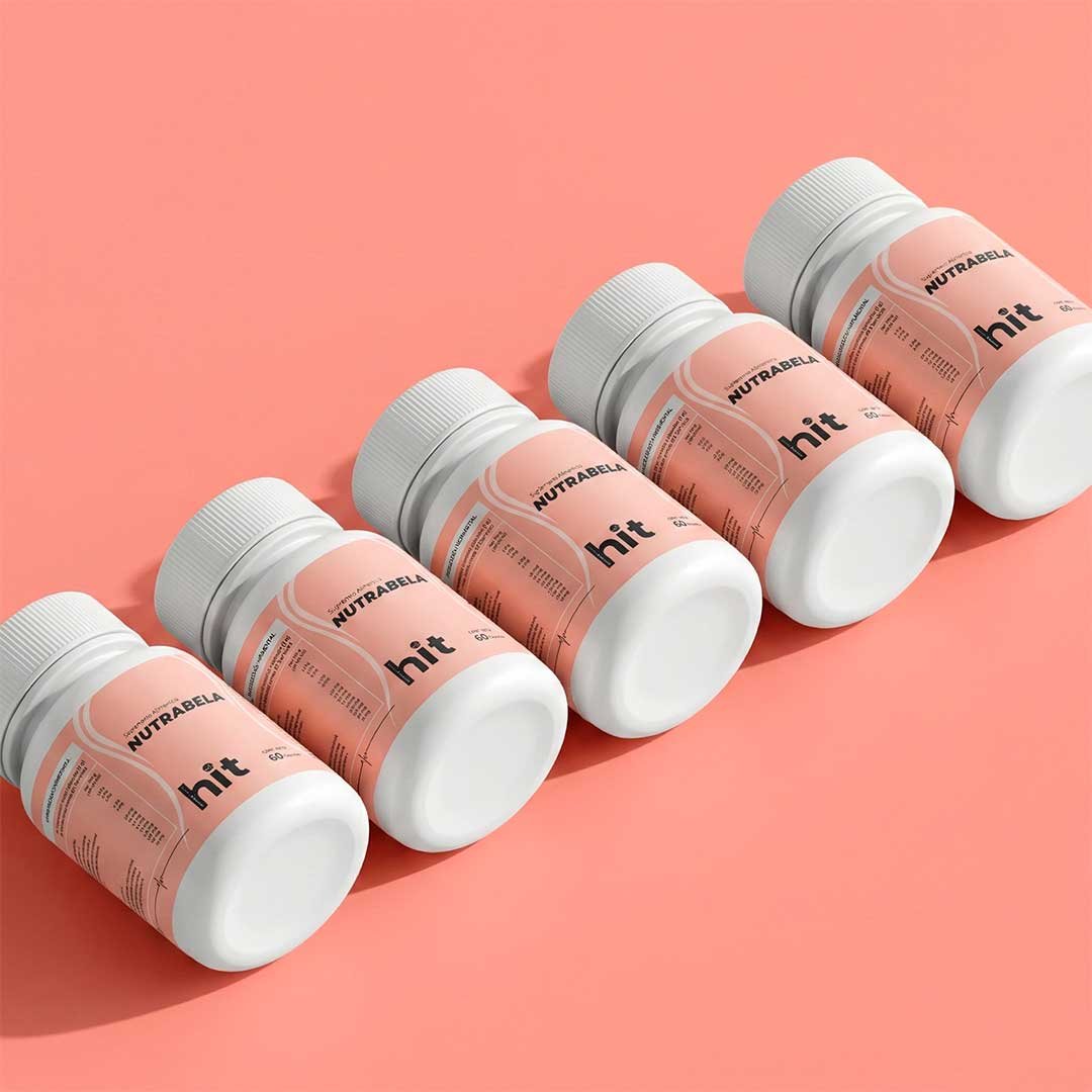 HIT Nutrabela – Suplemento Alimenticio para Cuidado Femenino y Bienestar Integral | 60 Cápsulas por Caja | Pack de 5 Piezas