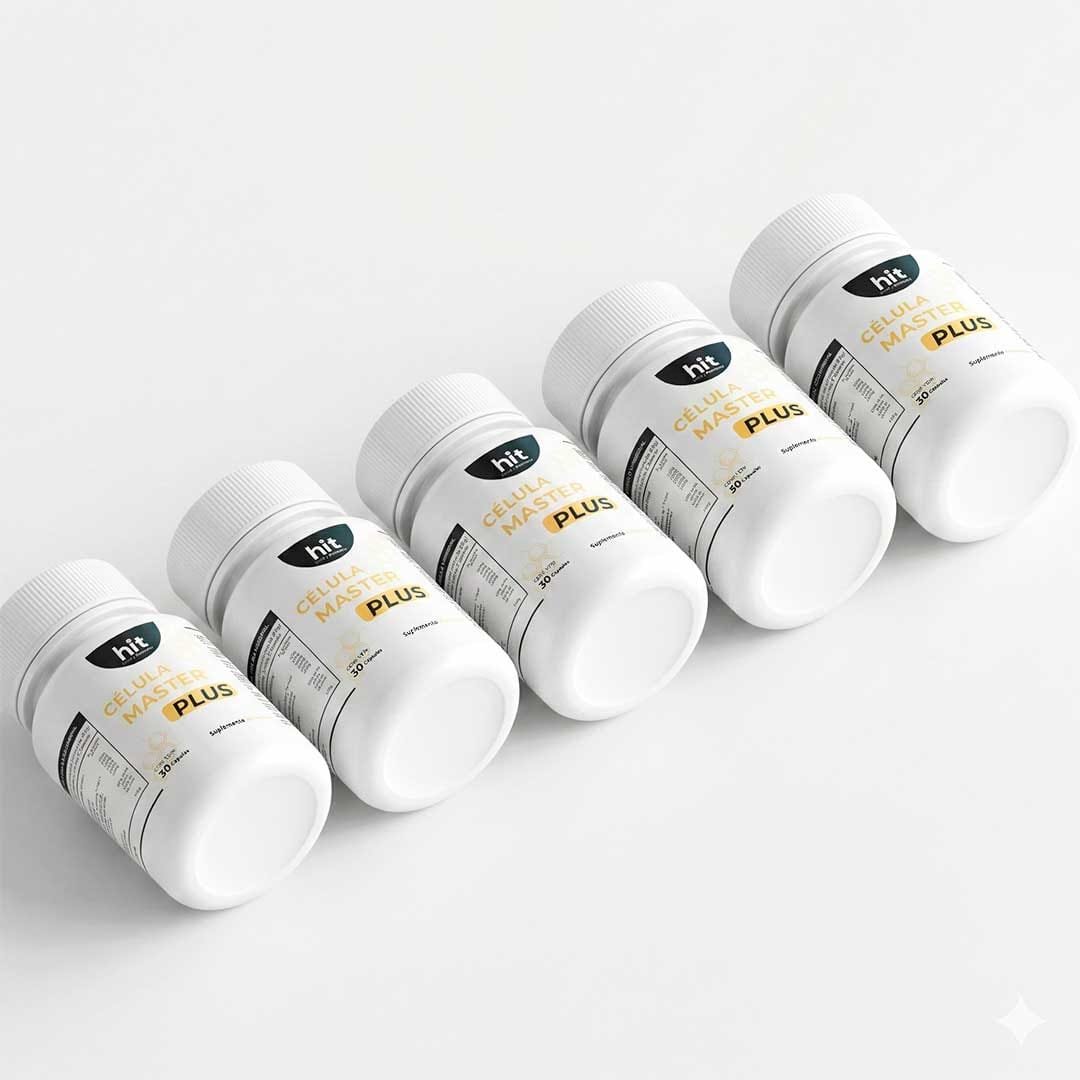HIT Célula Master Plus – Suplemento Alimenticio Antioxidante | Apoyo Celular y Bienestar Integral | 30 Cápsulas por Caja | Pack de 5 Piezas