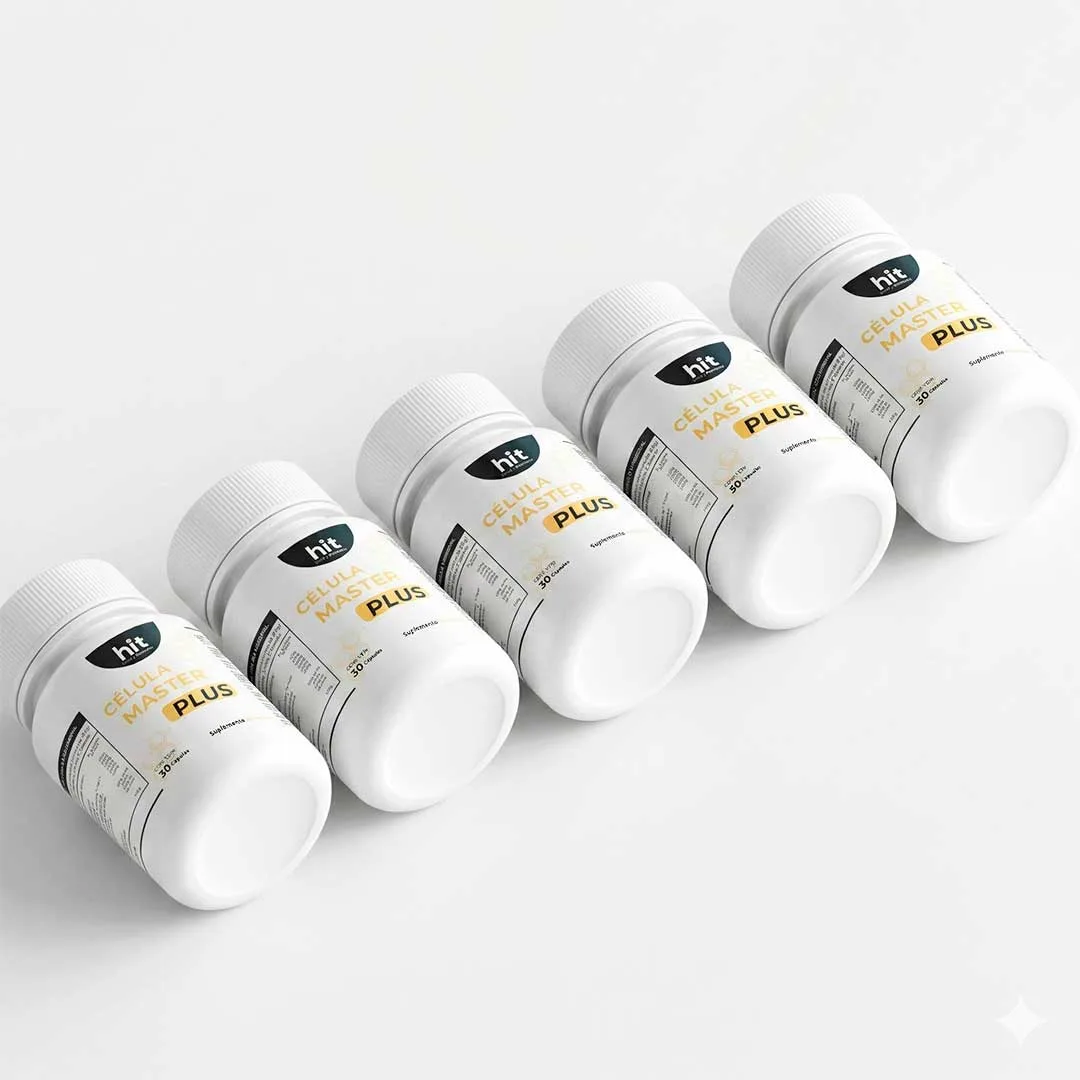 HIT Célula Master Plus – Suplemento Alimenticio Antioxidante | Apoyo Celular y Bienestar Integral | 30 Cápsulas por Caja | Pack de 5 Piezas