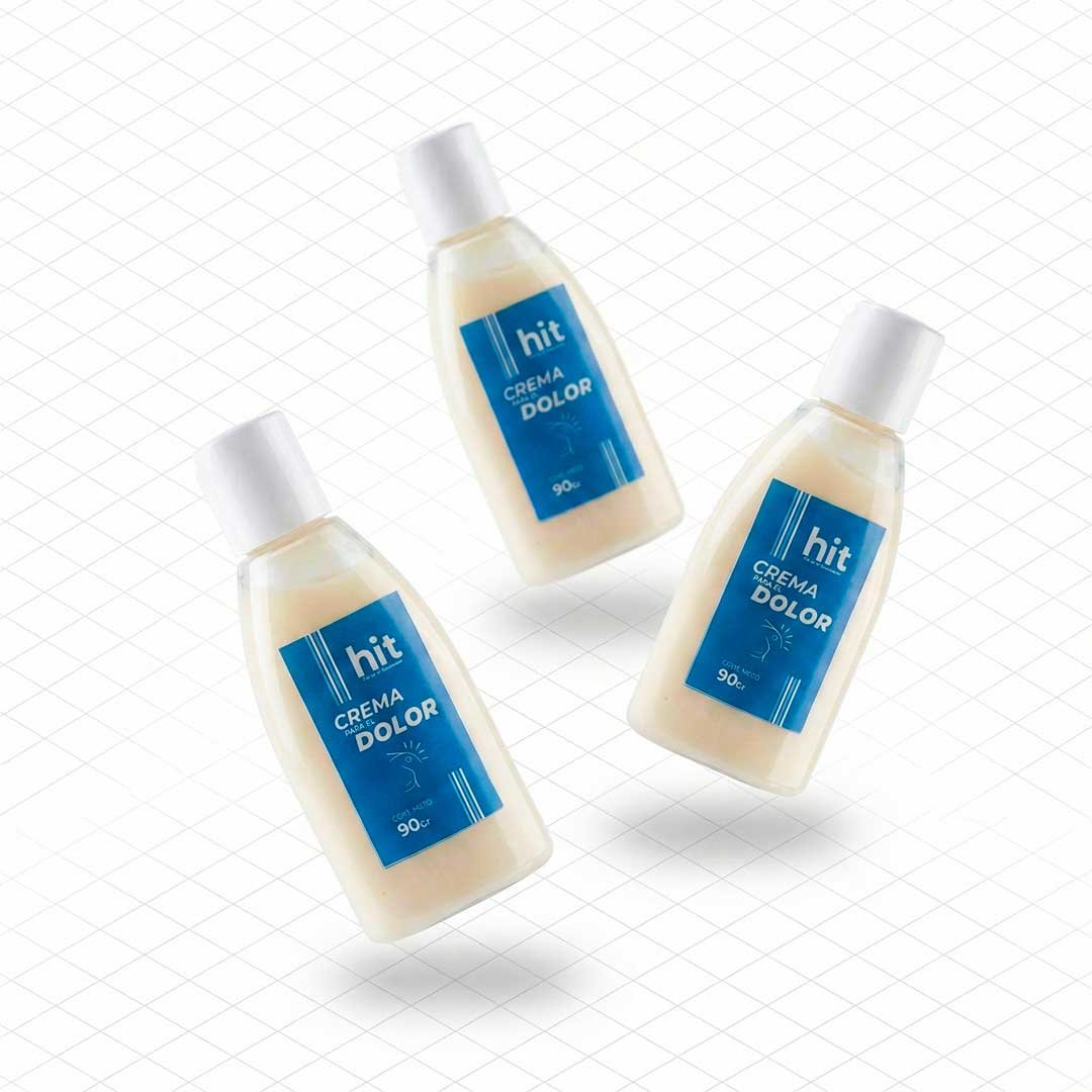 Crema Corporal HIT | Uso Tópico | 90 g por Unidad | Paquete con 3 Piezas | Textura Ligera | Aplicación Externa