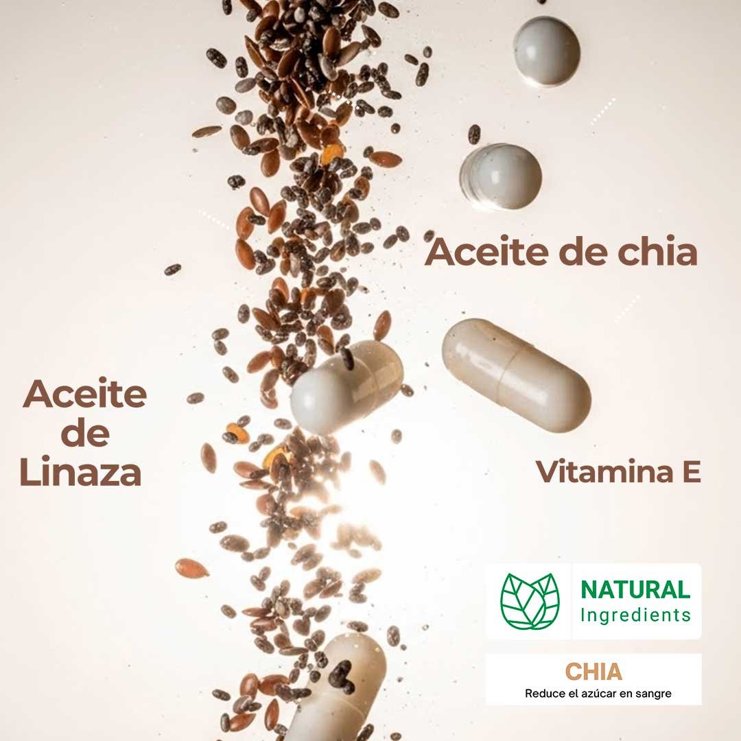 HIT® Chía en Cápsulas 30 pzs | Cápsulas de Aceite de Chía de Origen Natural | Suplemento Alimenticio | Uso Adulto - Image 6