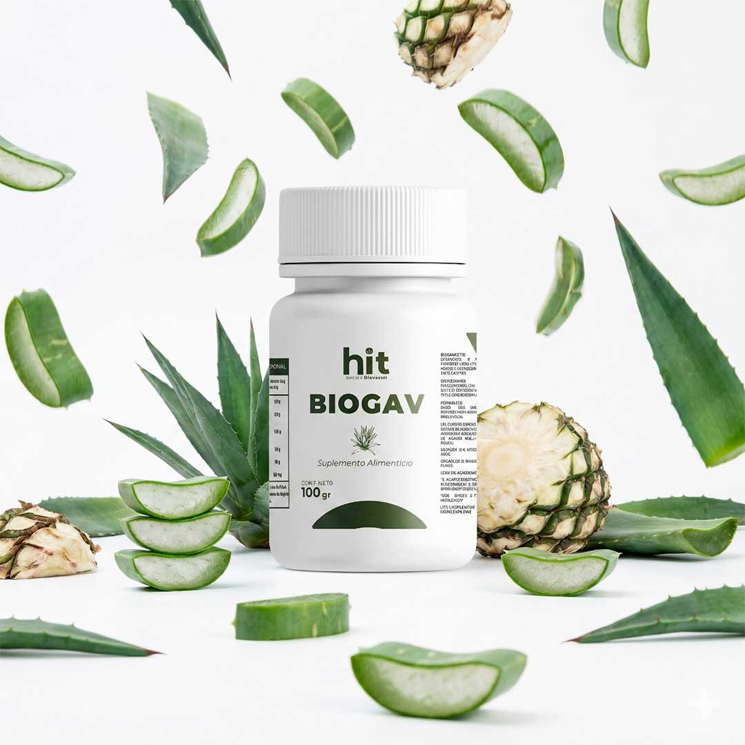 HIT Biogav – Suplemento Alimenticio | Apoyo al Bienestar General y Vitalidad | 100 g por Presentación | Pack de 5 Piezas - Image 3